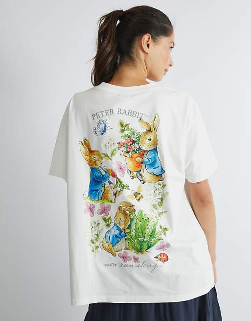 Skinnydip london peter rabbit poster t-shirt in white