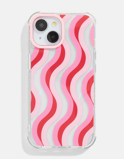 Skinnydip London Pink and Red Wave Shock iPhone Case