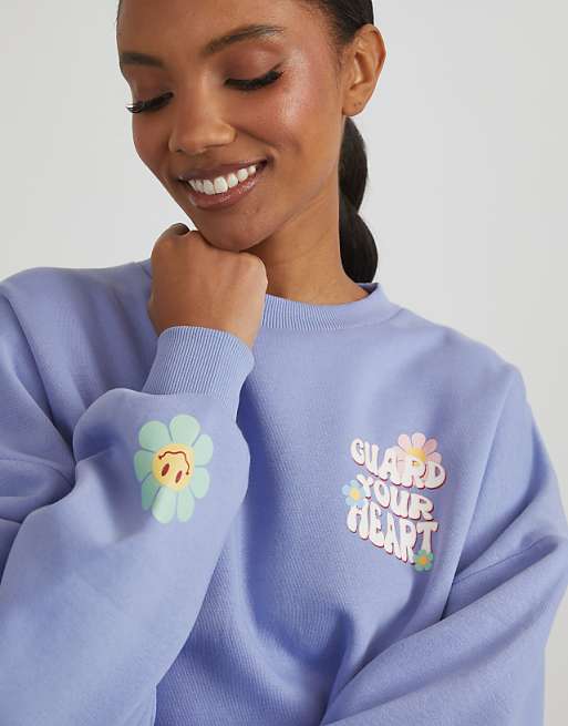 Skinnydip London Protect Your Love Sweatshirt In Blue