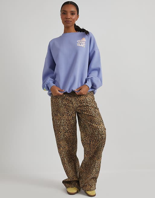 Skinnydip London Protect Your Love Sweatshirt In Blue