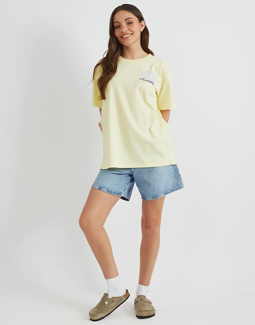 Skinnydip London Rodeo Lifestyle T-shirt In Yellow