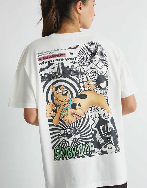 Skinnydip London Scooby-doo Where Are You? Poster T-shirt In White