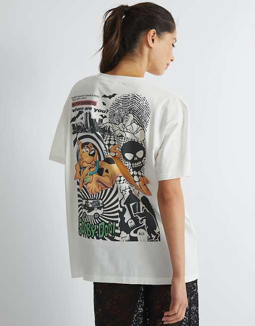 Skinnydip london scooby-doo where are you? poster t-shirt in white
