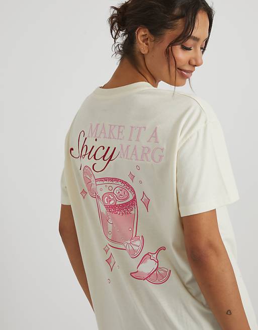 Skinnydip London Spicy Margs T-shirt In White