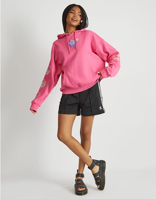 Skinnydip London Spongebob Krabby Patty Hoodie In Pink