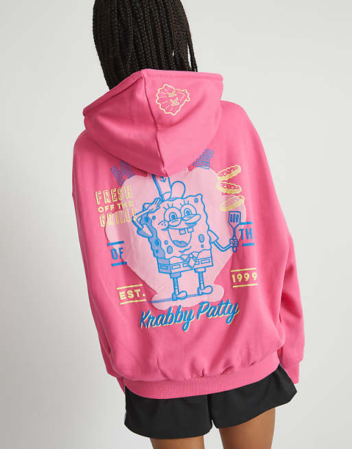 Skinnydip london spongebob krabby patty hoodie in pink