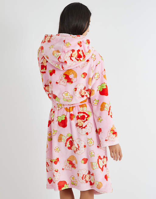Skinnydip London Strawberry Shortcake Pink Dressing Gown In Pink