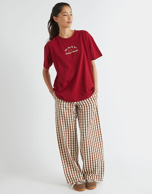 Skinnydip London Take Me To The Farmers Market T-shirt In Red