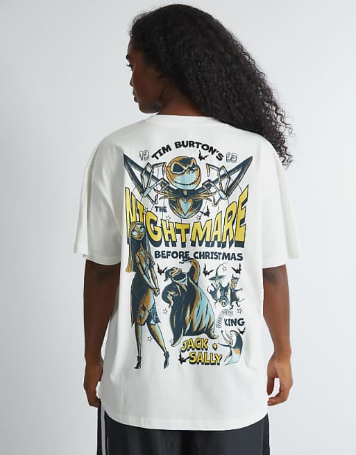 Skinnydip london the nightmare before christmas poster t-shirt in white