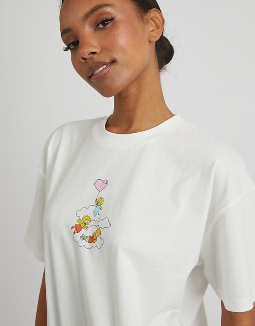 Skinnydip London The Simpsons Bart Lisa & Maggie Rainbow T-shirt