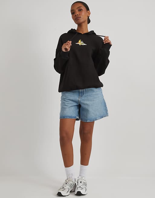 Skinnydip London The Simpsons Bart Simpson Hoodie In Black