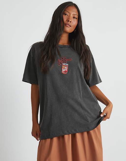 Skinnydip London The Simpsons Buzz Cola T-shirt In Grey