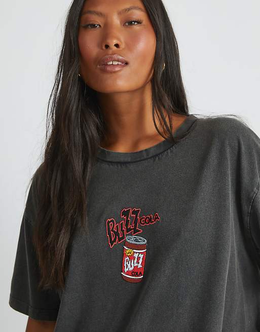 Skinnydip London The Simpsons Buzz Cola T-shirt In Grey