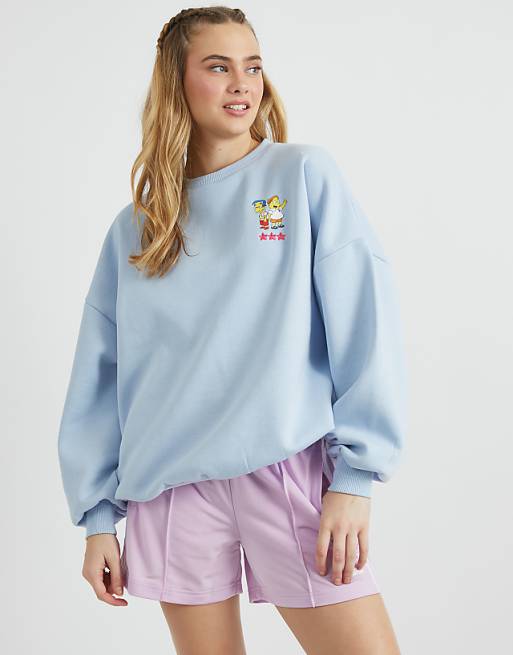 Skinnydip London The Simpsons Springfield Elementary Sweatshirt In Blue