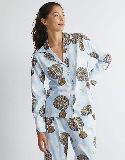 Skinnydip London Up Pyjama Set In Blue