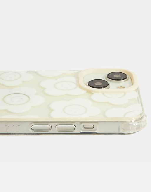 Skinnydip London White Happy Flower Shock IPhone Case