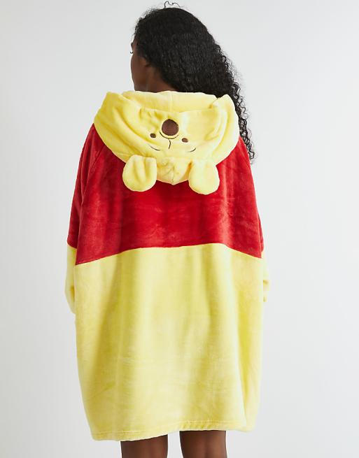Skinnydip London Winnie The Pooh Classic Blanket Hoodie In Yellow