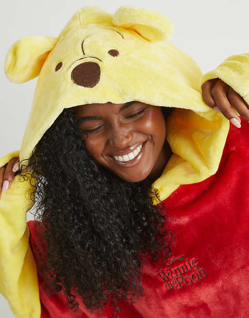 Skinnydip London Winnie The Pooh Classic Blanket Hoodie In Yellow