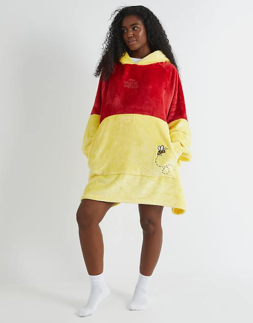 Skinnydip London Winnie The Pooh Classic Blanket Hoodie In Yellow