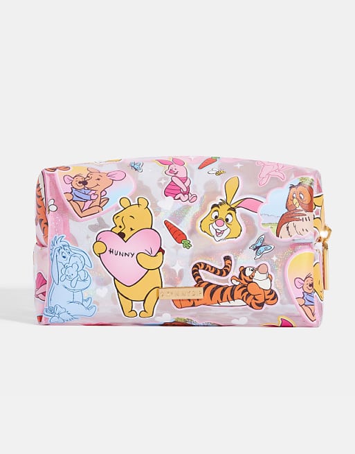 Skinnydip london winnie the pooh cute sticker makeup bag in multi