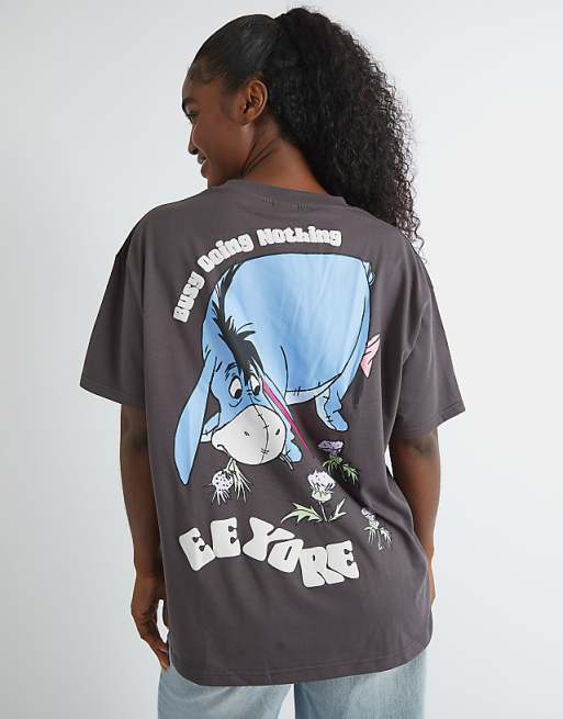 Skinnydip London Winnie The Pooh Eeyore T-shirt In Grey