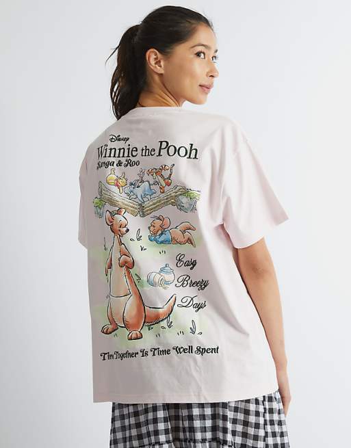 Skinnydip london winnie the pooh kanga t-shirt in pink