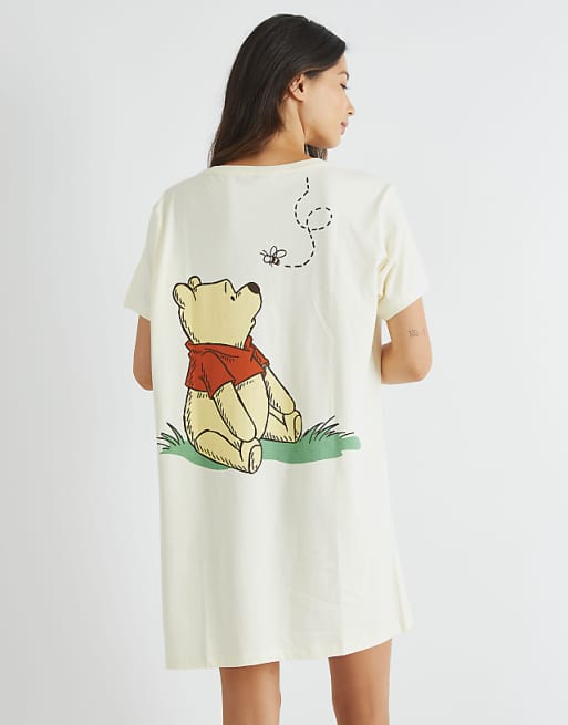 Skinnydip london winnie the pooh night dress in white
