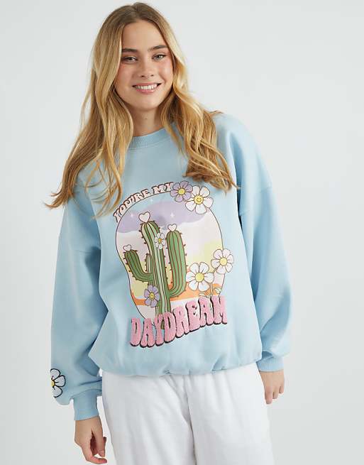 Skinnydip london you're my daydream sweatshirt in blue