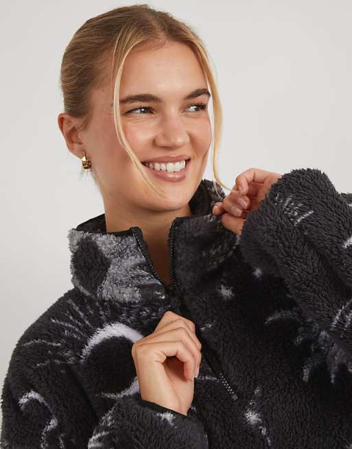 Skinnydip Skinnydip London Celestial Longline Fleece In Black