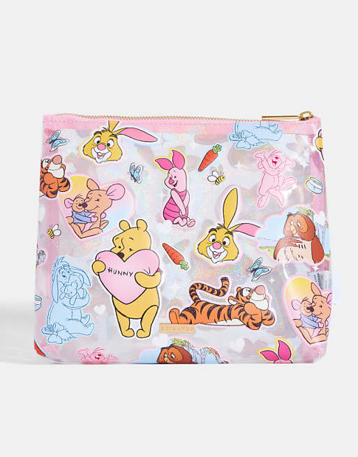 Skinnydip Winnie the pooh cute sticker wash bag in multi