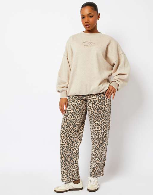 Skinnydip Your Opinions Matter Oatmeal Sweatshirt In Brown