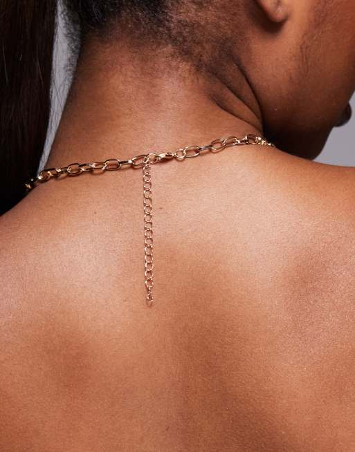 South Beach Shell Charm Necklace In Gold
