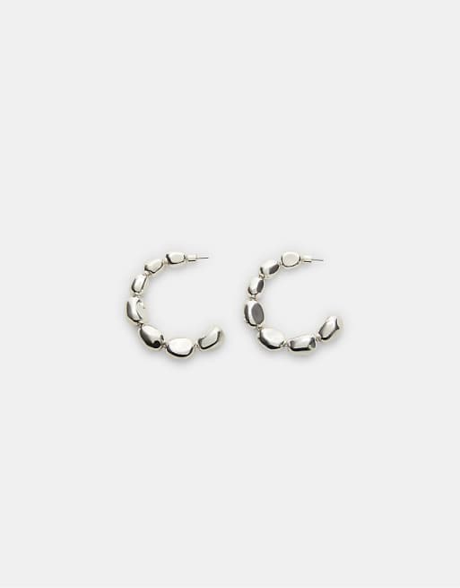 Stradivarius Chunky earrings in grey