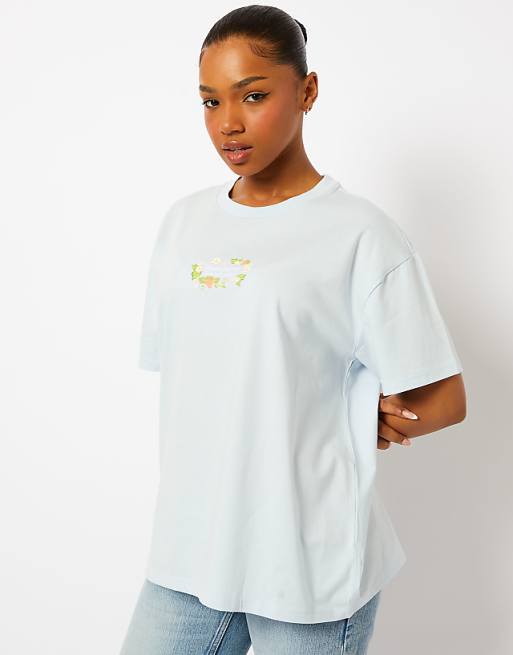 Strawberry Shortcake X Skinnydip Flower T-shirt In Light Blue