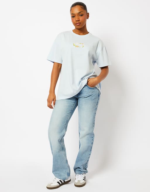 Strawberry Shortcake X Skinnydip Flower T-shirt In Light Blue