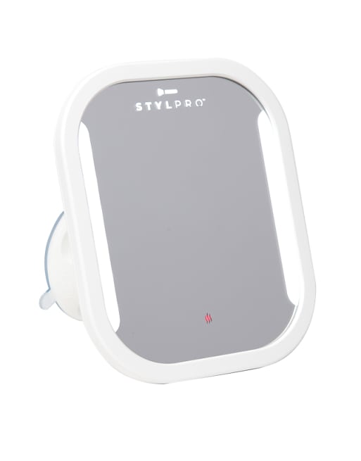 StylPro anti-fog bathroom mirror in white