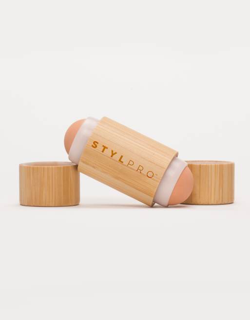 StylPro Bamboo Volcanic Oil Absorbing Roller In Brown
