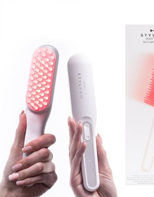 StylPro Stylpro Root Renew Red Light Hairbrush In White