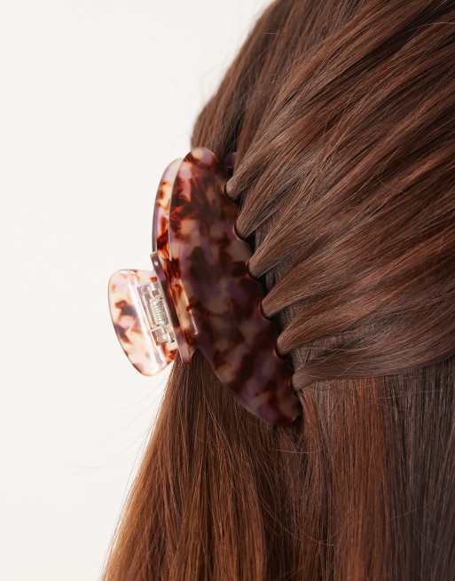 Sui Ava Ida Large Hair Claw In Pink Mix