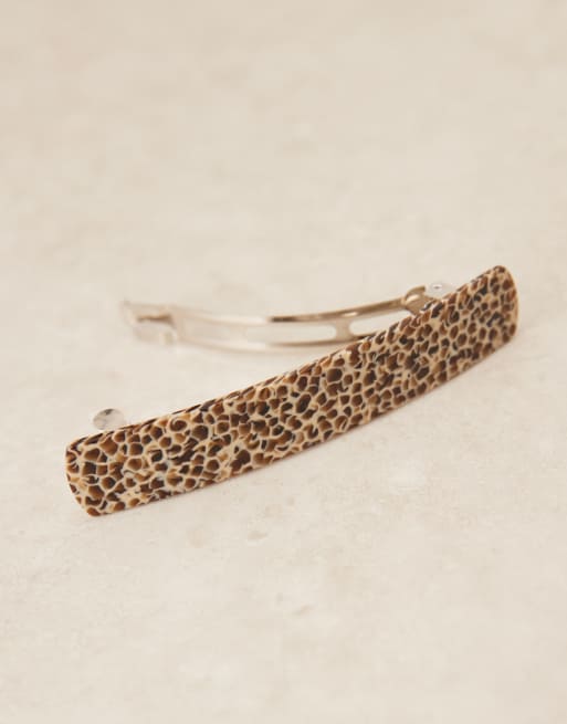 Sui Ava Matcha Addict Barreret Hair Clip In Brown