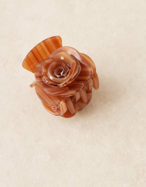 Sui Ava Rosie Mini Hair Claw In Latte