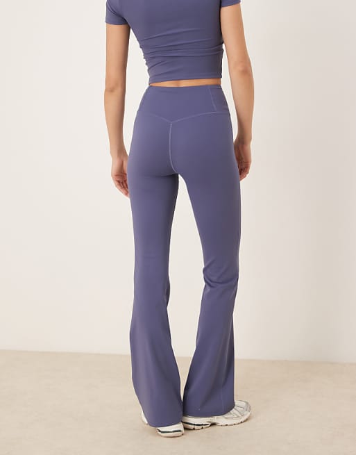 Tala SkinLuxe V-waist High Waisted Flared Legging In Blue