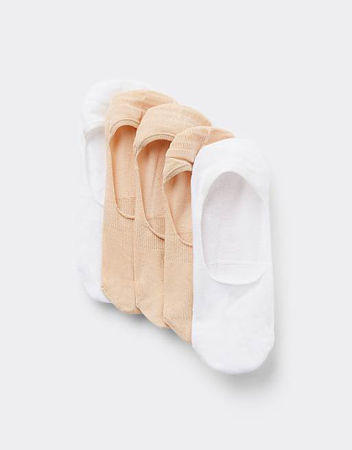 Tezenis 5 pairs of cotton shoe liners in multicolor