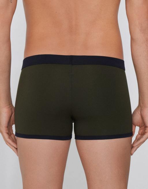 Tezenis Basic Two-tone Cotton Boxers In Blue