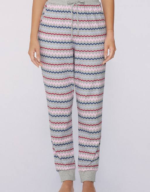Tezenis Heavy Printed Cotton Joggers In Mottled Grey