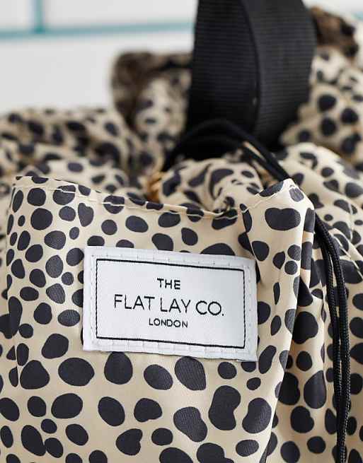 The Flat Lay Co. Drawstring Makeup Bag - Cheetah Spots