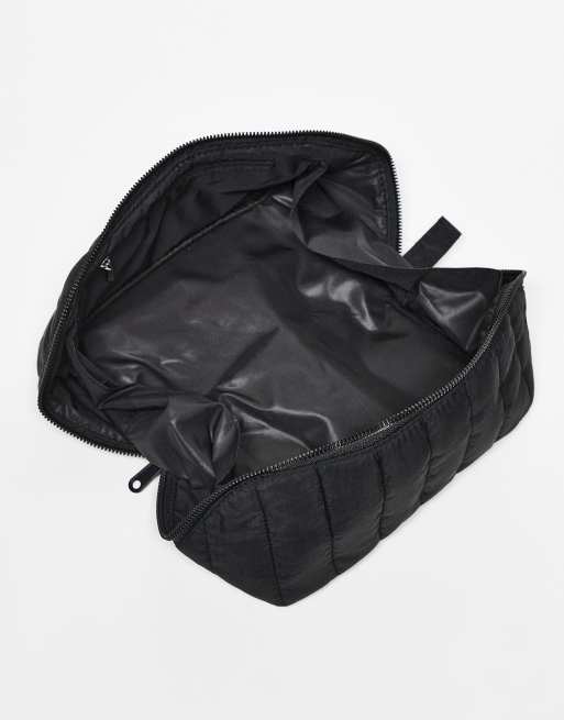 The Flat Lay Co. Marshmallow Makeup Box Bag - Classic Black