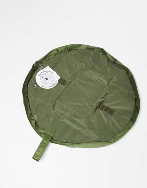 The Flat Lay Co. X ASOS Exclusive Drawstring Makeup Bag - Drinks Embroidered Velvet