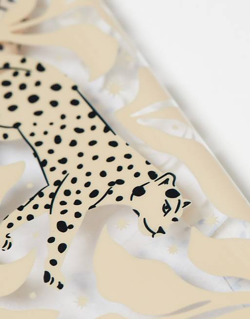 The Flat Lay Co. X ASOS EXCLUSIVE Jelly Makeup Box In Neutral Cheetahs