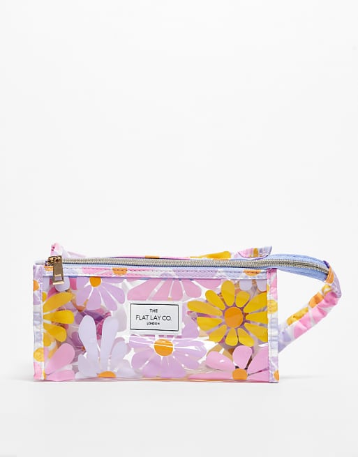 The Flat Lay Co. x ASOS Exclusive Jelly Makeup Box Bag in Vibrant Floral